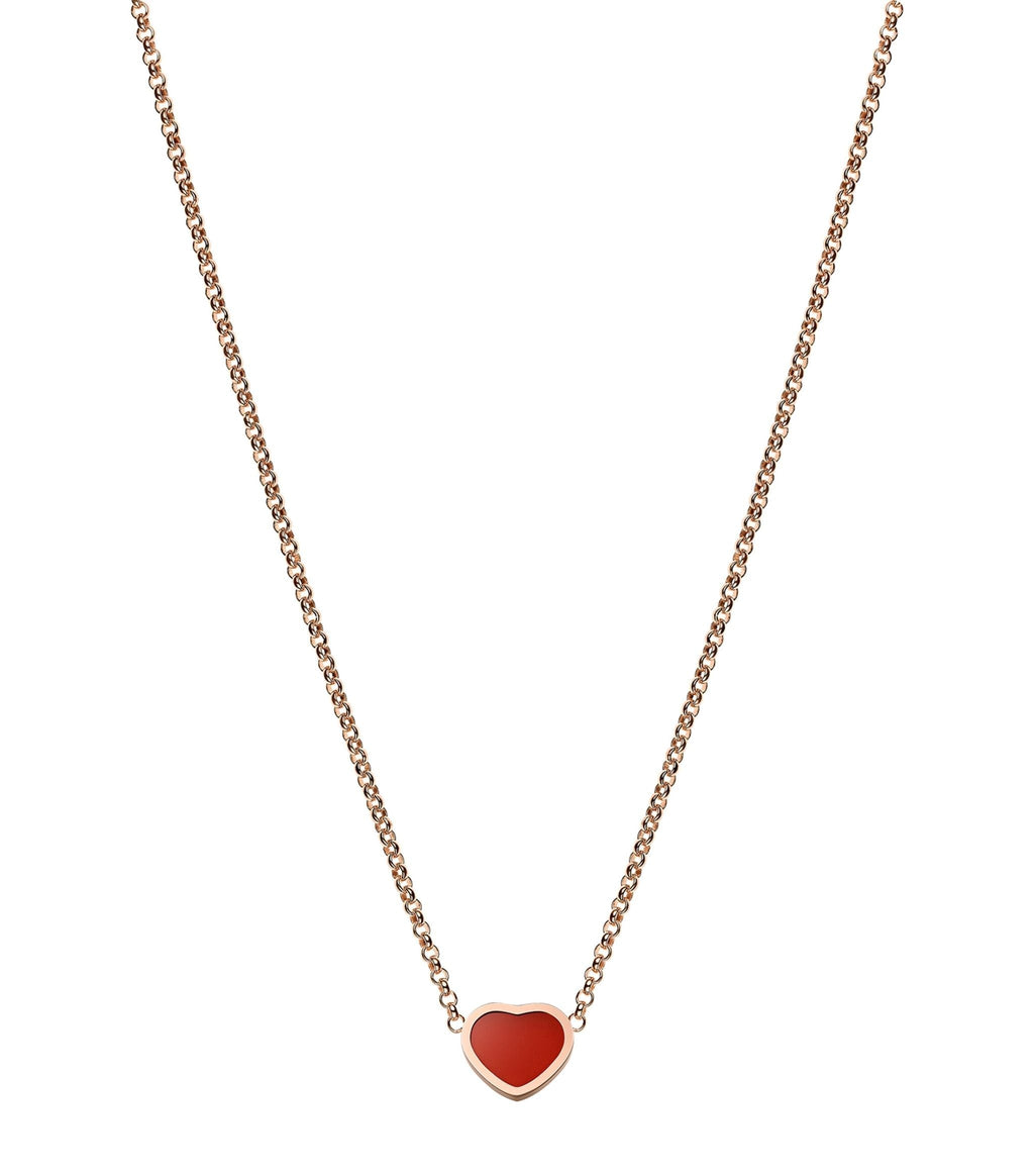 Chopard Heart Pendant Carnelian Necklace