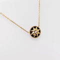 Dior CD Natural Black Onyx Compass Necklace Victoire
